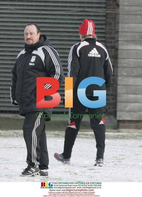 Liverpool Manager Rafa Benitez at Melwood Training