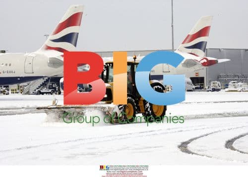 Heavy Snowfall at Heathrow Airport, London