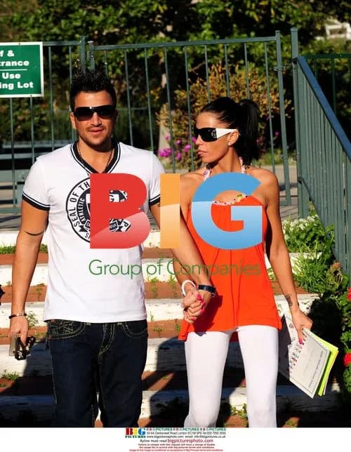 Katie Price and Peter Andre Visit School