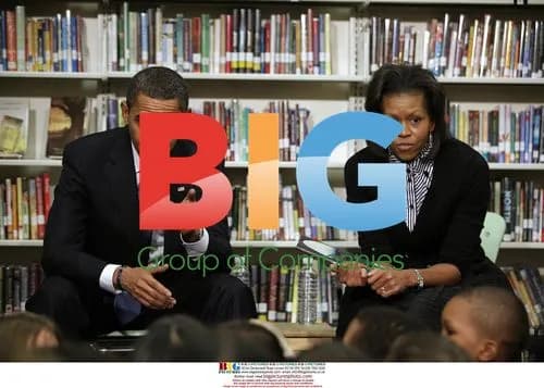 Obama and First Lady visit 2nd grade class