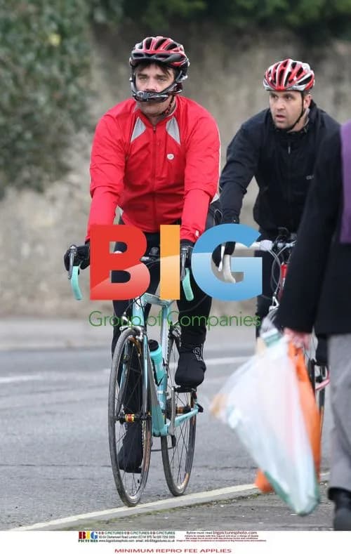 Robbie Williams Bike Test Ride