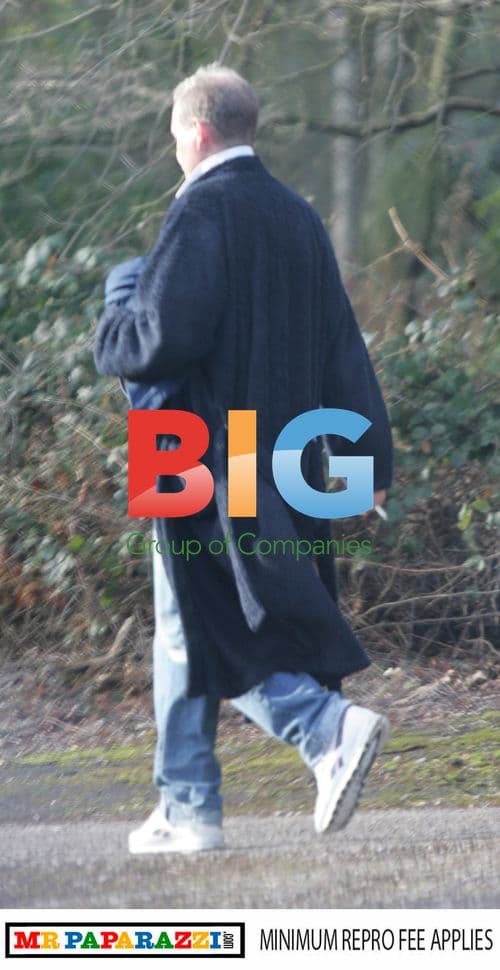 Paul Gascoigne plays golf in Hampshire, UK