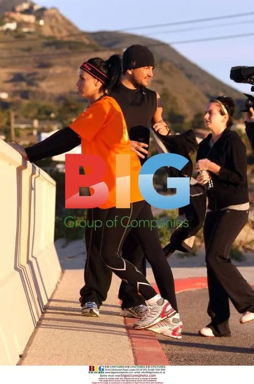 Katie Price and Peter Andre Jogging