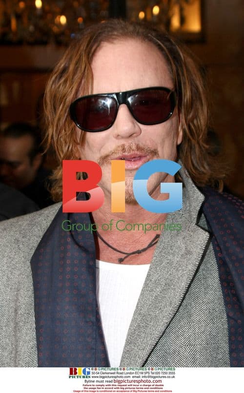 Mickey Rourke shops at Gaultier in Paris