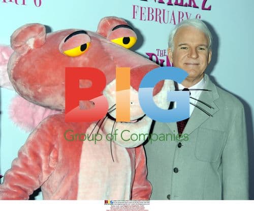 Steve Martin meets Pink Panther at NY premiere