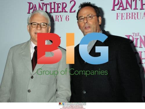 Steve Martin and Jean Reno at "The Pink Panther 2" premiere