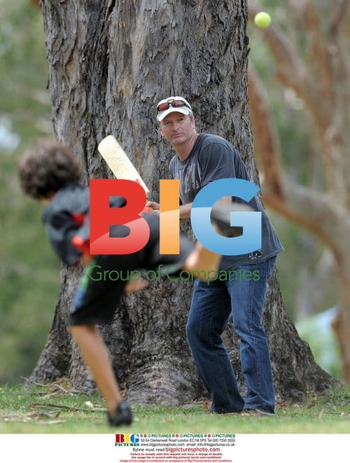 Steve Waugh Fishing with Children