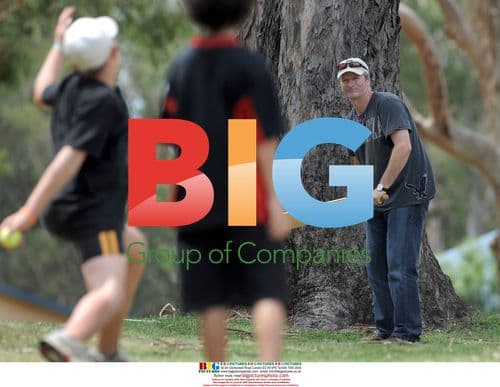 Steve Waugh Fishing with Kids at Camp