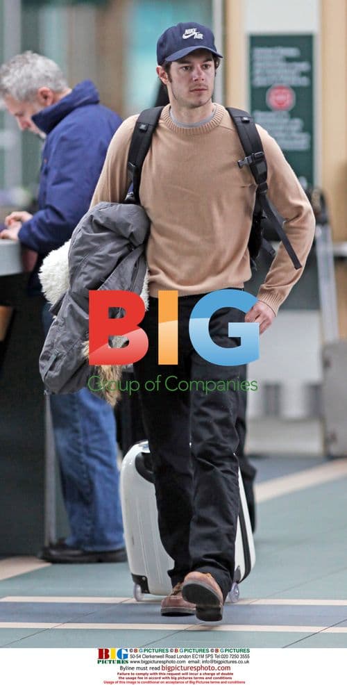 Adam Brody Arrives at Vancouver Airport