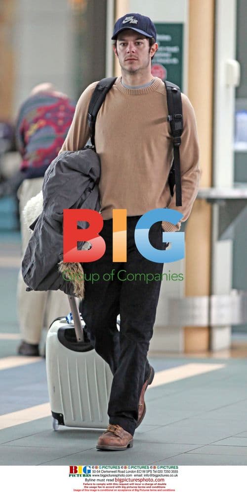 Adam Brody arrives at Vancouver Airport