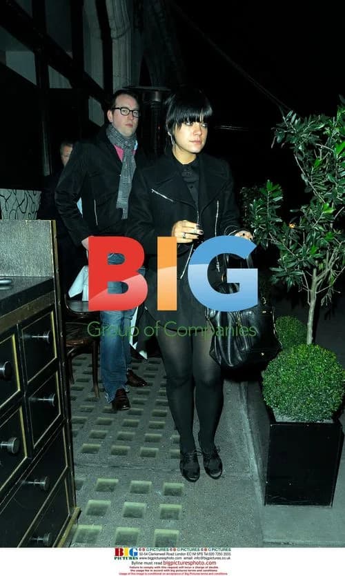 Lily Allen at Scotts Restaurant in London