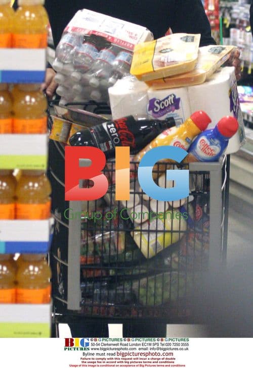 Peter Andre and son Junior shopping at Ralphs