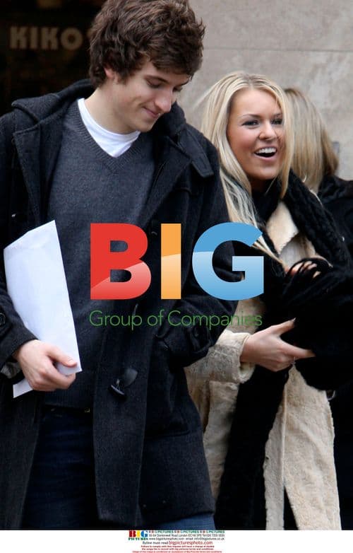 TV Presenter Zoe Salmon with Radio One DJ Greg James