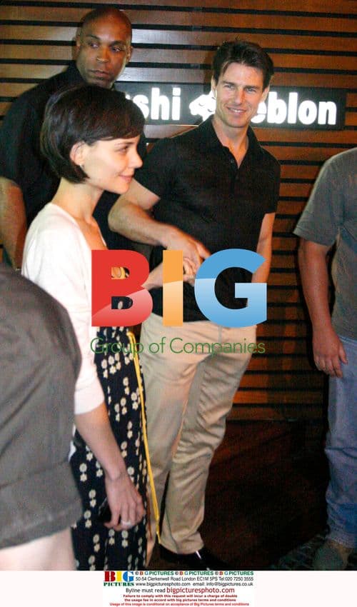 Tom Cruise and Katie Holmes out for dinner in Rio