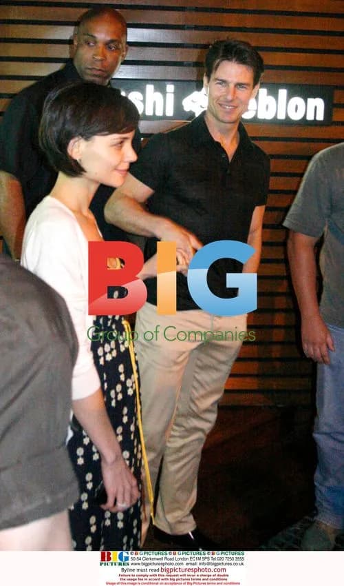 Tom Cruise and Katie Holmes out for dinner in Rio