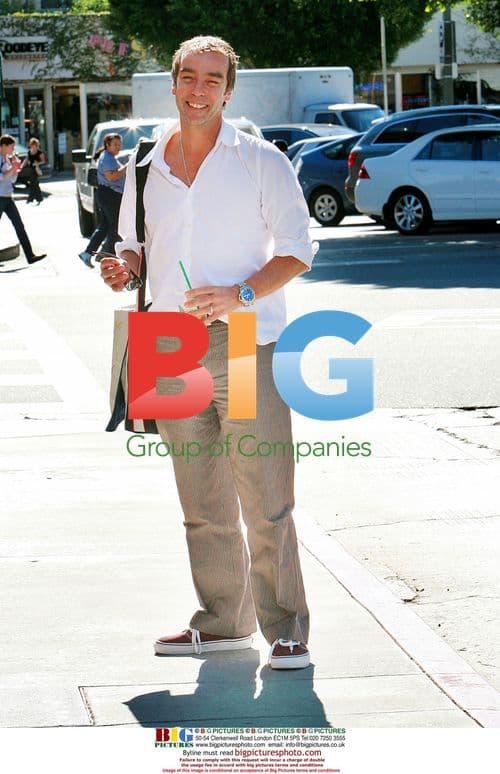 John Hannah sips Starbucks in Brentwood