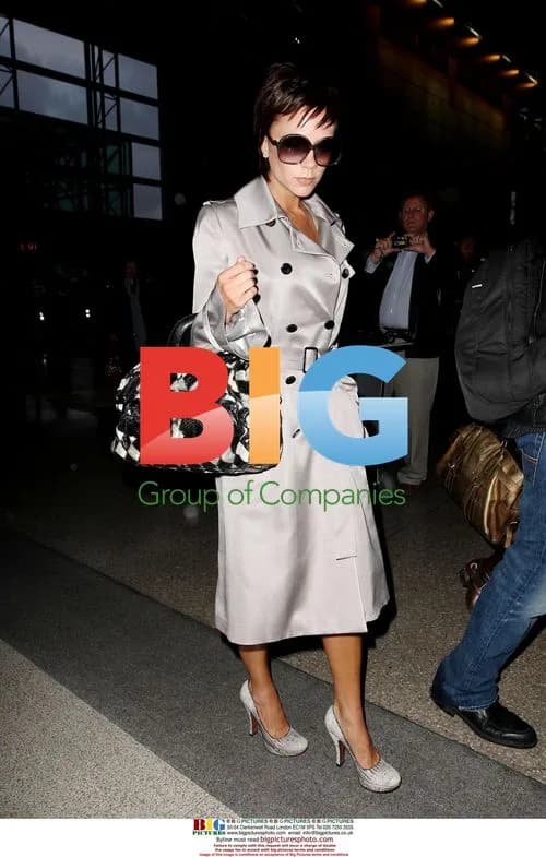 Victoria Beckham Departs LAX
