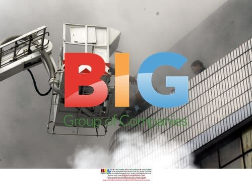 Building Fire in Wuhan, China