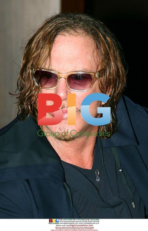 Mickey Rourke at "The Wrestler" Paris Premiere