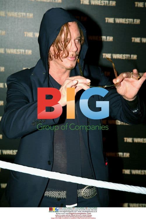 Mickey Rourke and Celine at "The Wrestler" Premiere