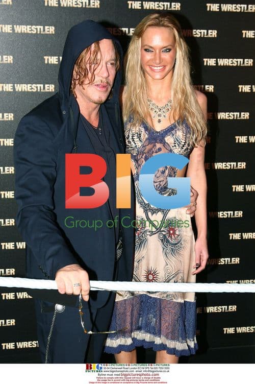 Mickey Rourke at "The Wrestler" Paris Premiere