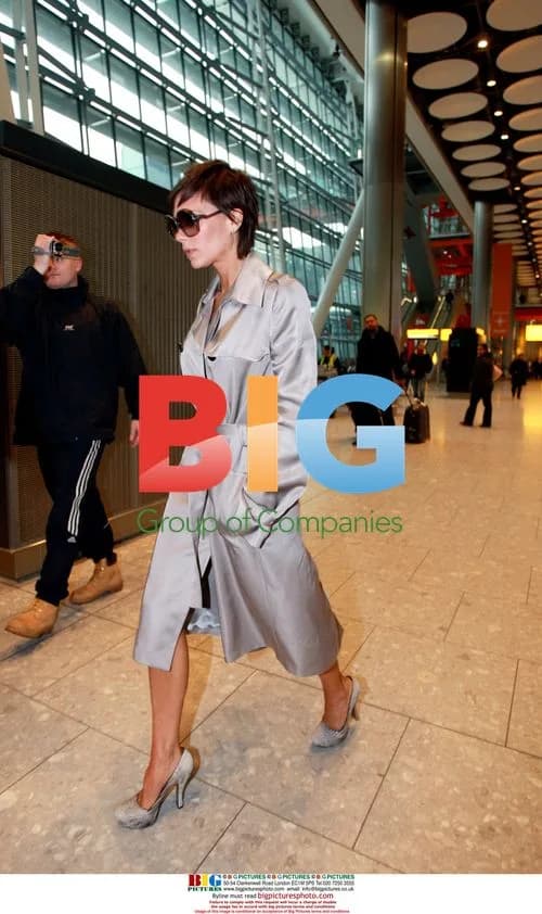 Victoria Beckham at Heathrow Airport