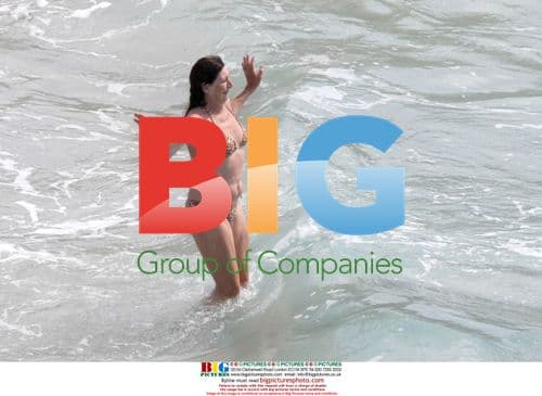 Anjelica Huston on Caribbean holiday