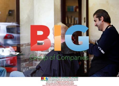 Chris Evans Gets Haircut in London