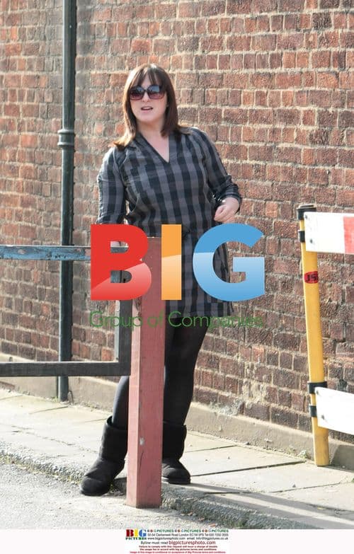 Natalie Cassidy Visits Friend in North London