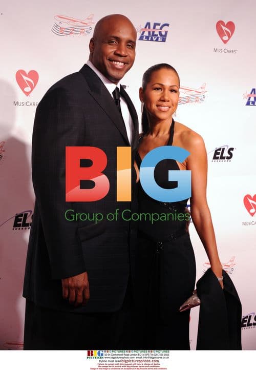 Barry Bonds and Liz Watson at MusiCares Tribute