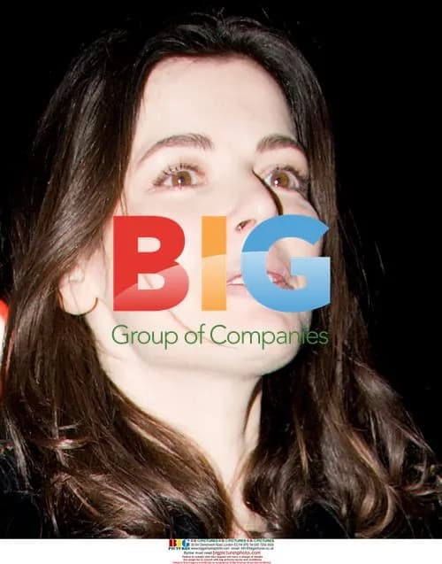Nigella Lawson with something up her nose