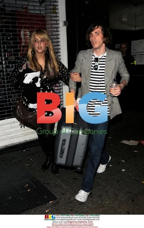 Peaches Geldof and Maxwell Drummey leaving The Astoria