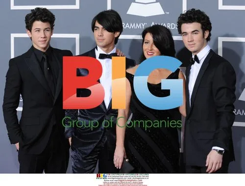 Jonas Brothers and Mother at 2009 Grammys