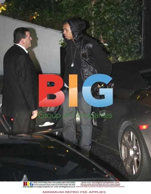 Chris Brown at London Hotel