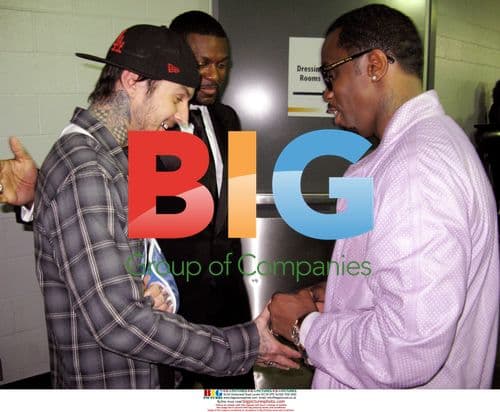 Travis Barker, Chris Tucker & Diddy at GRAMMYs