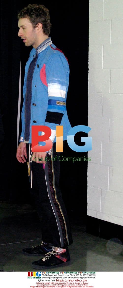 Chris Martin of Coldplay Backstage at the GRAMMY Awards