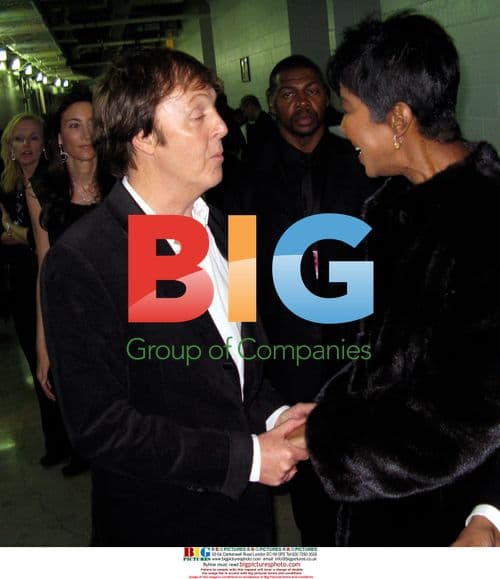 Natalie Cole and Paul McCartney at the GRAMMYs