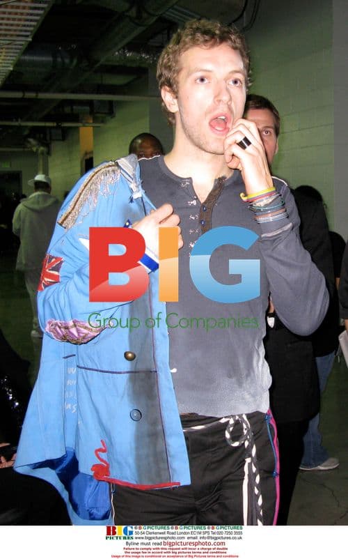 Chris Martin of Coldplay at GRAMMY Awards