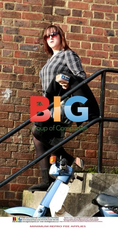 Natalie Cassidy goes out in North London
