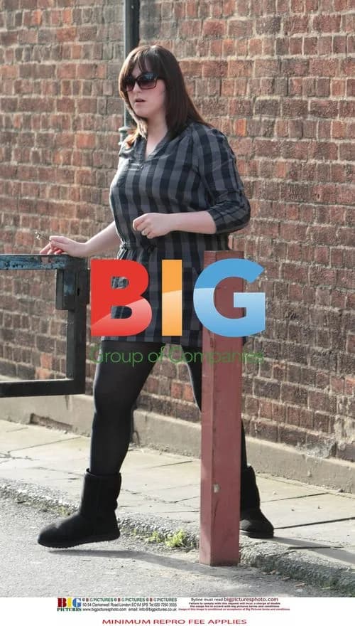 Natalie Cassidy visits friend in London