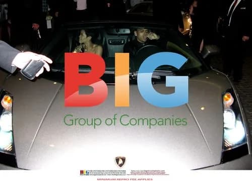 Rihanna and Chris Brown leaving Clive Davis Pre-Grammy Party