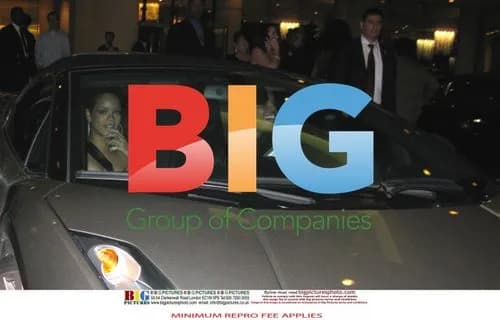 Rihanna and Chris Brown leave Clive Davis Pre-Grammy Party