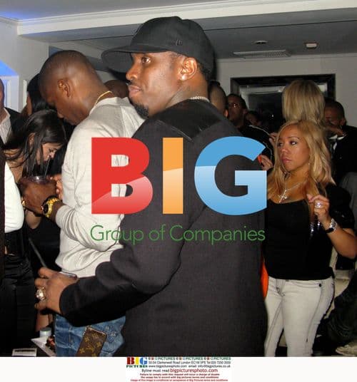 Diddy Arrives at Timberland Pre-Grammy Party