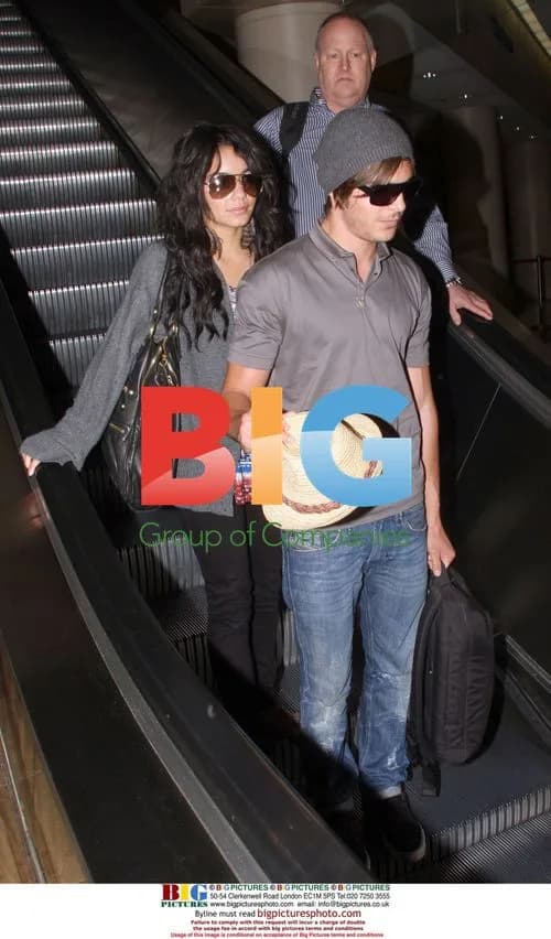 Zac Efron and Vanessa Hudgens at LAX