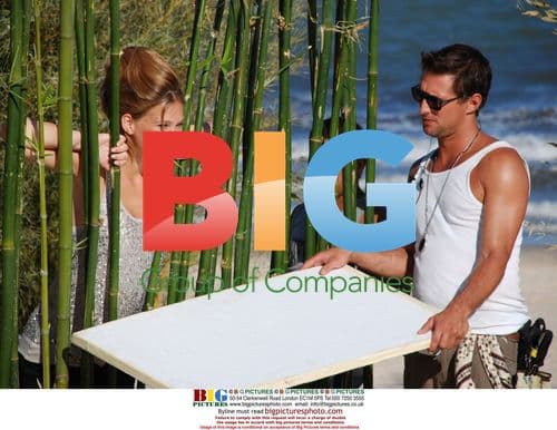 Bar Refaeli shooting Garnier ad in Uruguay