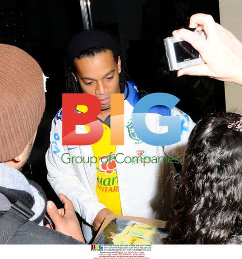 Brazilian football stars arrive for Brazil v Italy match