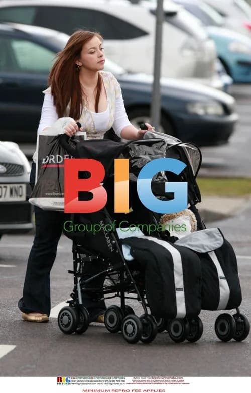 Charlotte Church out shopping with kids