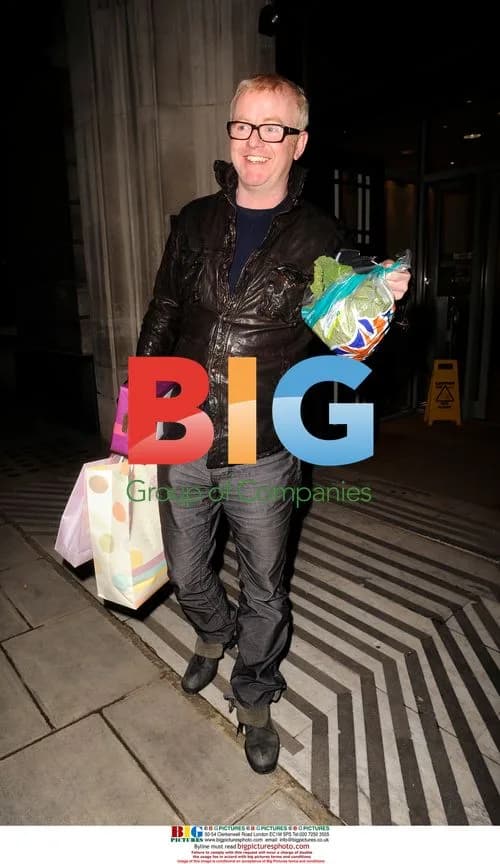 Chris Evans Spotted Leaving Radio 2 with Gifts