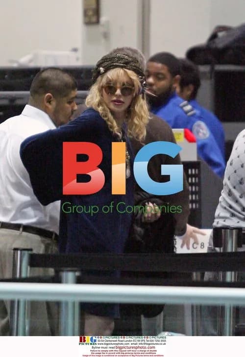 Courtney Love Departs LAX Airport