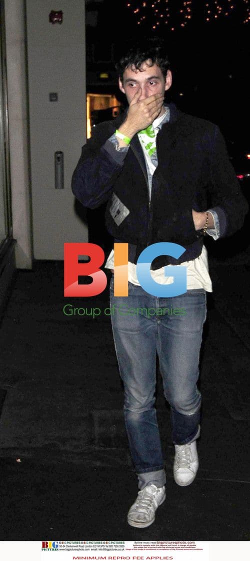 Peaches Geldof and Donald Cumming enter London Hotel